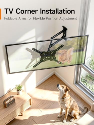 Suptek TV Wall Mount Full Motion for 23-43-55-65 Inch TV Up to 77lbs