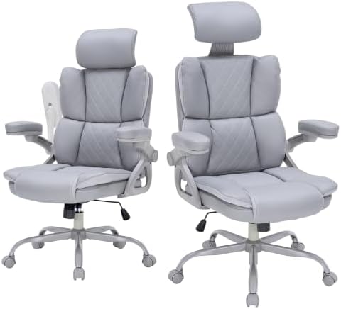 400lbs Executive Office Chair with Adjustable Headrest