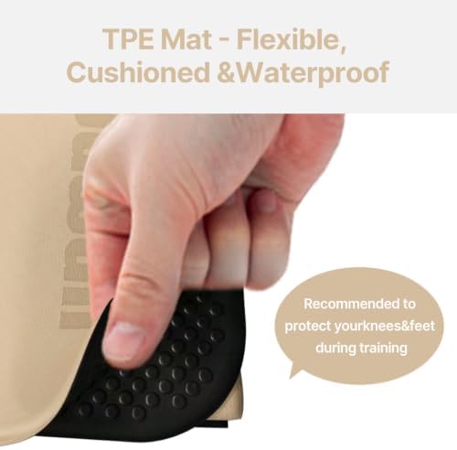 Foldable Yoga Mat 75"x31"x0.24" Portable Exercise Mat