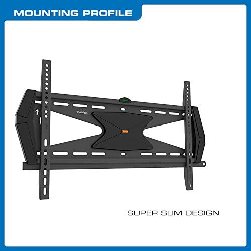 QualGear Heavy Duty Fixed TV Wall Mount for 37" to 70" Flat Panel and Curved TVs, Black (Qg-TM-030-Blk) [UL Listed]