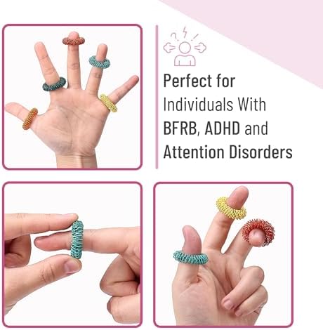 Mr. Pen- Spiky Sensory Rings, 10 Pack, Colorful