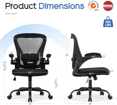 Office Chair,Ergonomic Office Chair with Lumbar Support,Computer Desk Chair