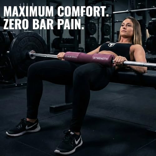 Advanced Squat Pad - Barbell Pad for Hip Thrusts, Squats & Lunges - Neck & Shoulder Squat Bar Pad Cushion Support Foam for Extra Comfort