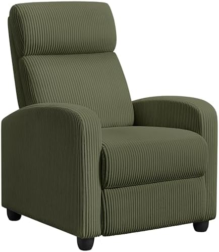 Yaheetech Recliner Chair with 3 Adjustable Angles Armchair Dark Green
