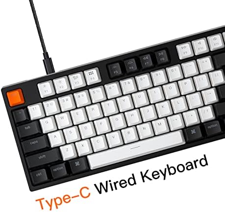 Keychron C2 Full Size Wired Mechanical Keyboard for Mac, Hot-swappable