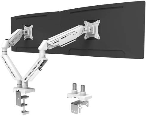 Fydeamer Dual Monitor Arm for 17-35" Screens up to 24.3lbs, White