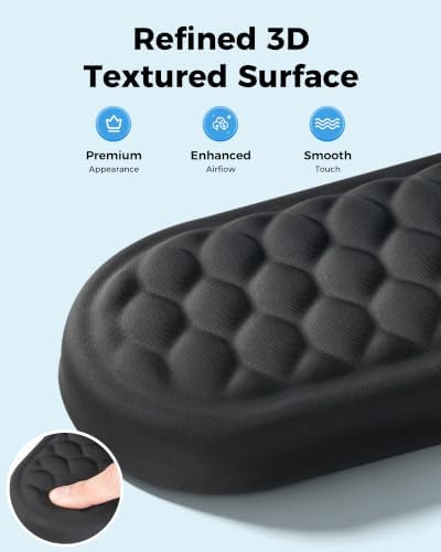 Ergonomic Wrist Support Set for Keyboard and Mouse, Sloped Mouse Pad