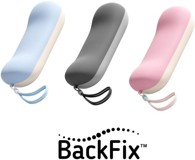 BackFix Fashion Colors Portable Lumbar Pillow. Cool Colors All Purpose Memory Foam Lumbar & Cervical Support for Lower Back and Neck Pain Relief. Silky Soft Spandex Blend Cover, Pink