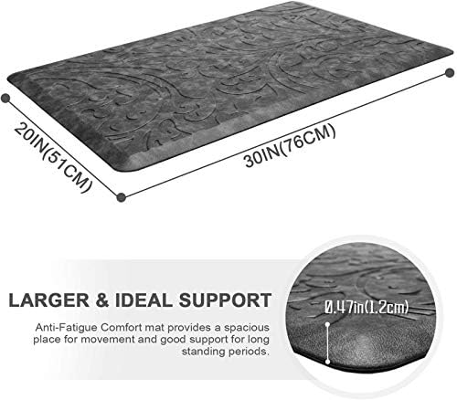 Kitchen Mat Cushioned Anti-Fatigue Comfort Standing Mat Rug for Home,Office