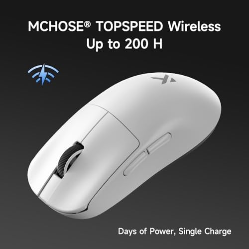 MCHOSE L7 Ultra+ Wireless Gaming Mouse, Ergonomic Mouse Lightweight 48g