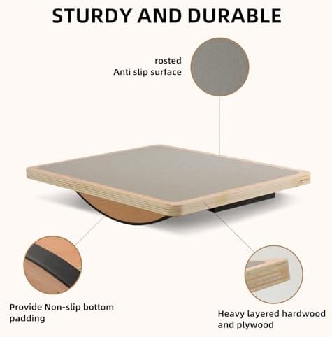 Juoe Balance Board Wobble Board,Balance Toys for Physical Therapy