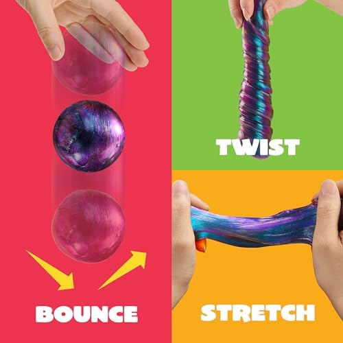 JOYIN Galaxy Color-Changing Putty, Slime for Kids 4.2oz, Therapy Putty, Fidget Toys Adults, Squishy Sensory Toys for Kids, Anxiety Stress Relief Gifts for Adults, Desk Fidgets, Halloween, Christmas