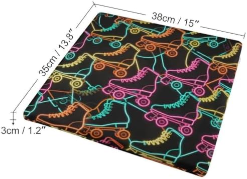 Ergonomic Seat Pad Memory Foam Cushion Roller Skating Neon