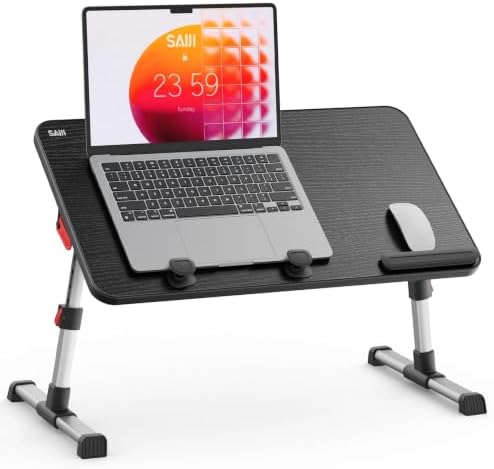 SAIJI Laptop Bed Tray Table,Lightweight Foldable Lap Desk