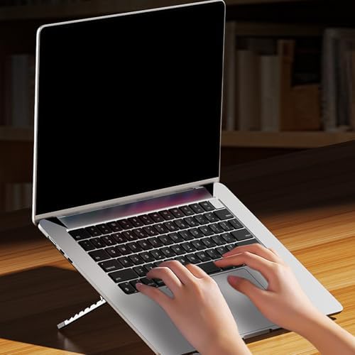 Space Saving Foldable Computer Stand with Enhances Ventilation for 17.3Inch Laptops and Tablets Foldable Laptop Stand