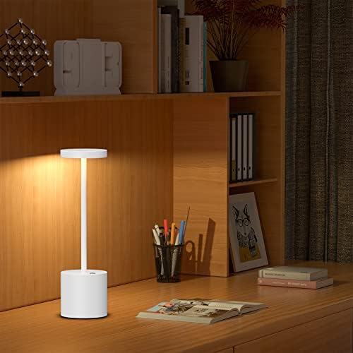 Cordless Table Lamp Rechargeable,Battery Powered LED Outdoor Table Light