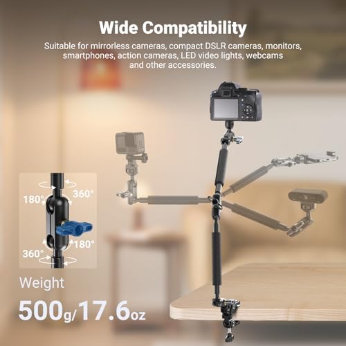 NEEWER 22" Magic Arm with Desk C Clamp, Overhead Camera Mount, UA057