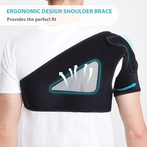 KD Shoulder Brace for Rotator Cuff, AC Joint Relief (Left Shoulder, Small)