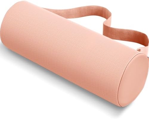 CushZone Memory Foam Lumbar Roll Support Pillow, Large Pink