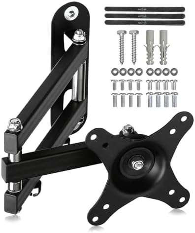 Suptek TV Wall Bracket Mount Swivel and Tilt for Most 15"-32" LED, LCD, OLED Flat Screen TVs and Monitors with VESA 75x75-100x100mm up to 13kg Full Motion Monitor Wall Bracket MA2720