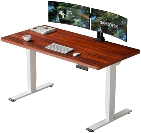 SANODESK Dual Motor Standing Desk 220lbs Height Adjustable Desk