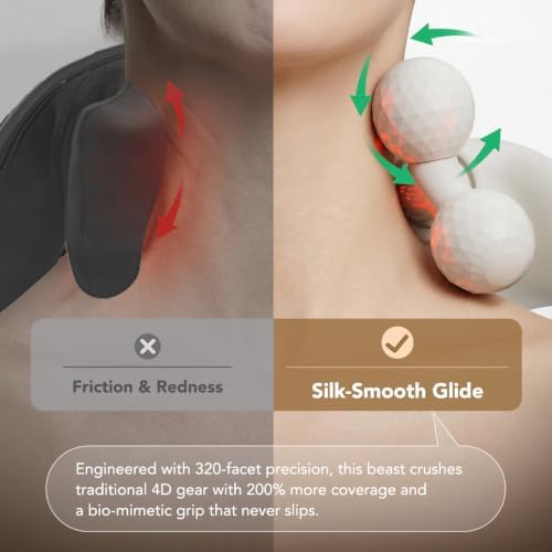 SKG H7 Ultra Neck Massager for Pain Relief Deep Tissue Cordless