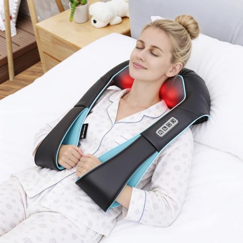 Mo Cuishle Women Men Gifts, Shiatsu Back Shoulder & Neck Massager with Heat