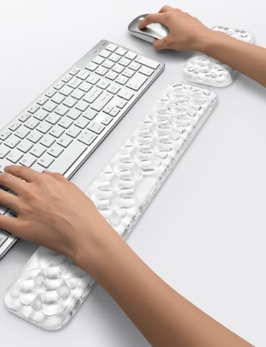 WENPIC-Mouse Pad with Wrist Rest - Ergonomic Wrist Rest -Desk Decoration- Soft and Flexible, Non-Slip - Can Relieve Long-Term Office Wrist Pain - Ideal for Office, Computer, Laptop