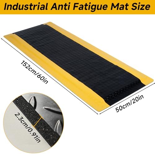tonchean Industrial Anti Fatigue Mat 20" x 60" Ergonomic Standing Floor Mat