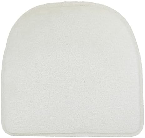 Klear Vu Raindrop The Gripper Non Slip Chair Cushions, Soft & Comfortable Seat Pad, Sitting Pillow for Kitchen, Dining or Office, 6 Count (Pack of 1), White