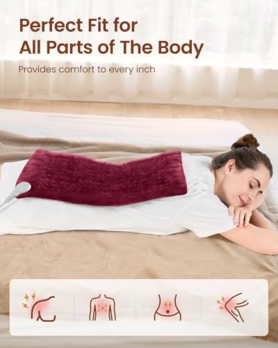 RENPHO Heating Pad with 10-Level Heat for Period Cramps, Christmas Gift