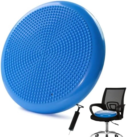 Wobble Cushion，Wiggle Seat，Balance Disc （Extra Thick 34cm/13.4in），for Balance Stability Training, Improve Sitting