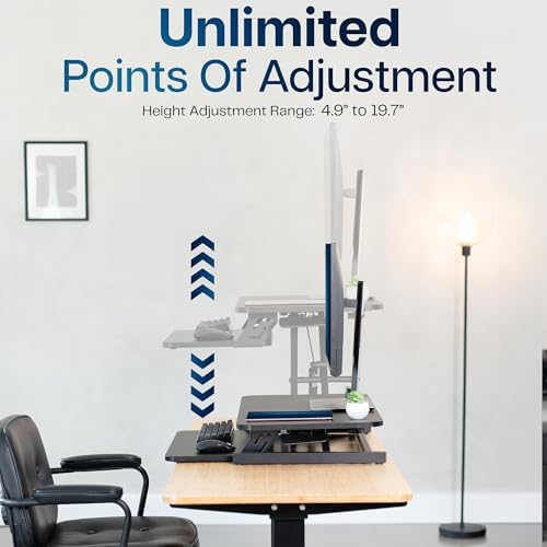 VIVO Black 28 in Standing Desk Converter, DESK-V028S
