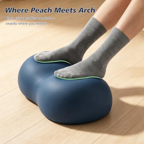 Foot Rest Under Desk, Memory Foam Ergonomic Foot Stool, Navy Blue