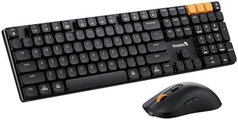 ProtoArc KM310 Wireless Mechanical Keyboard and Mouse, No Backlight