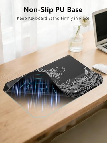 2-in-1 Ergonomic Keyboard Stand with Wrist Rest, Kanagawa Wave
