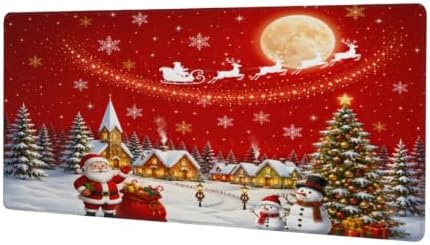 Christmas Large Mouse Pad Non-Slip Rubber Long Gaming Desk Mat
