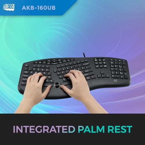 Adesso AKB-160UB Wired Ergonomic Keyboard