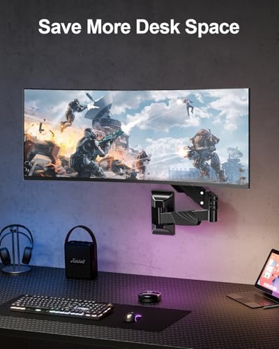 Single Monitor Wall Mount for Max 43" Holds up to 33.1lbs Screen