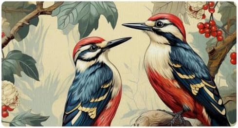 Woodpecker-649 Kitchen Mat, Kitchen Rug, Standing Desk Mat, Kitchen Floor Mat Non-Skid, Anti Fatigue Kitchen Runner Rug, Washable