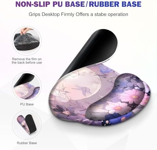 Large Desk Mat, Gaming Mouse Pad Desk Pad, Mousepad + Keyboard Wrist Rest