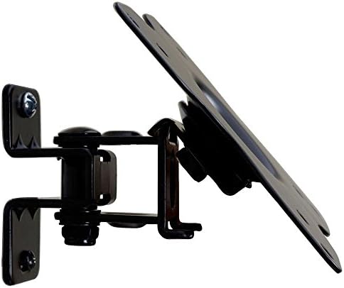 VideoSecu ML411B Adjustable Tilt Swivel Rotation TV Wall Mount Bracket for 19" to 42" LCD LED TV and Monitor (Max 44 lbs, VESA 100/75) Black 1FF