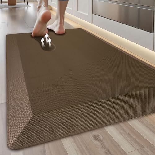 Tyrot Extra Thick Anti Fatigue Mat for Kitchen Floor, 20x32, Brown