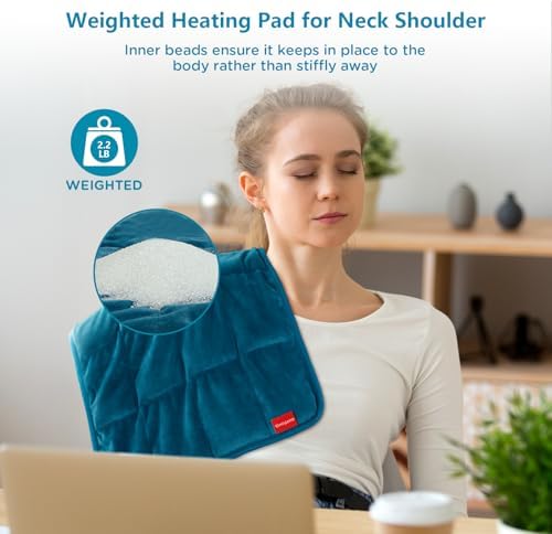 Comfytemp Weighted Heating Pad for Back & Period, FSA Eligible HSA, 12 x 24