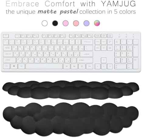 4 in 1 Ergonomic Leather Cloud Wrist Rest Keyboard and Mouse Pad & Coaster