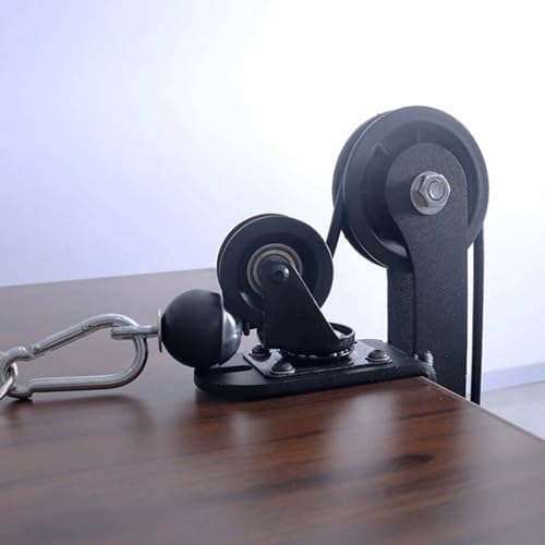 Desk Mounted Forearm Adjustable Clamp Forearm Workout Pulley Space Saving Fitness Equipment for Home Gym, Red