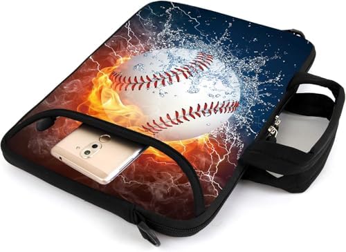 15" laptop sleeve laptop bag chromebook case adjustable shoulder strap with handle accessory pocket for men women (RYD-15-6)
