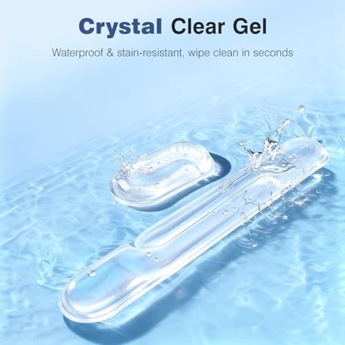 Ospelelf Ergonomic Gel Wrist Rest Set for Mouse and Keyboard, Support for Typing & Gaming, Relieve Carpal Tunnel Wrist Pain, Sweat-Proof & Easy to Clean, for Office, Programmer, Home Computer Use