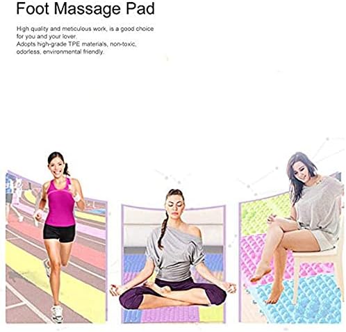 Foot Massage Mat Acupressure Mat Foot Walking Toe Plate Massage Pad Bathroom Mat Yoga Mat Anti-Slip Mat Outdoor Game 2 PCS (Green)