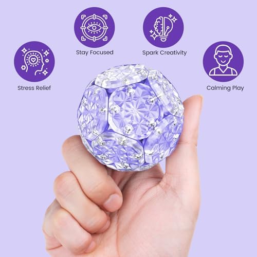 Magnetic Fidget Sphere, Adult Fidget Toy for Focus & Stress Relief